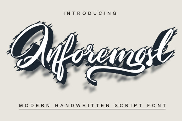 Anforemost: The Modern Script Font for Your Brand