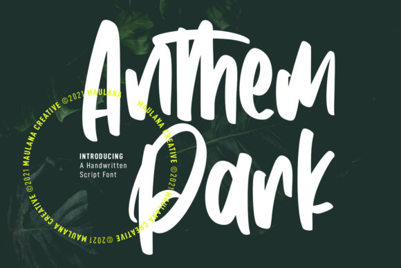 Anthem Park: A Quirky Handwritten Font for Branding