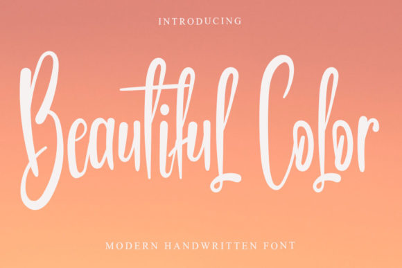 Beautiful Color: A Handwritten Font for Marketers