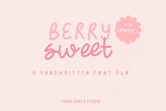 Berry Sweet: A Handwritten Font Duo for Charming Brand Identities