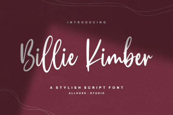 Billie Kimber: A Stylish Script Font for Crafters