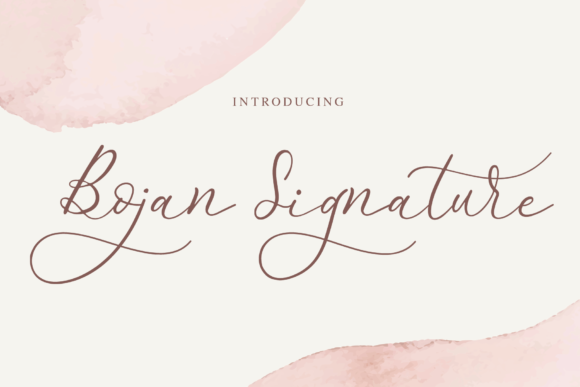 Bojan Signature Font: Elevate Your Brand with Elegant Handwritten Style