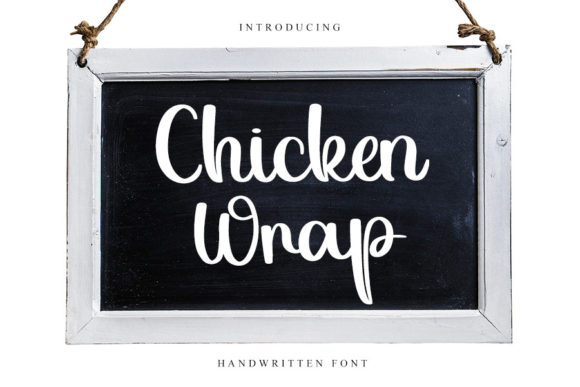 Chicken Wrap: A Handwritten Font for Modern Branding