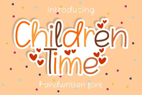 Children Time: A Playful Script Font for Campaigns
