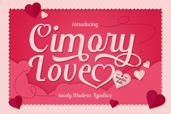 Cimory Love: A Romantic Script Font for Editorial and Digital Design