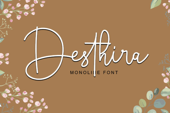Desthira: A Natural Script Font for Elegant Editorial Design