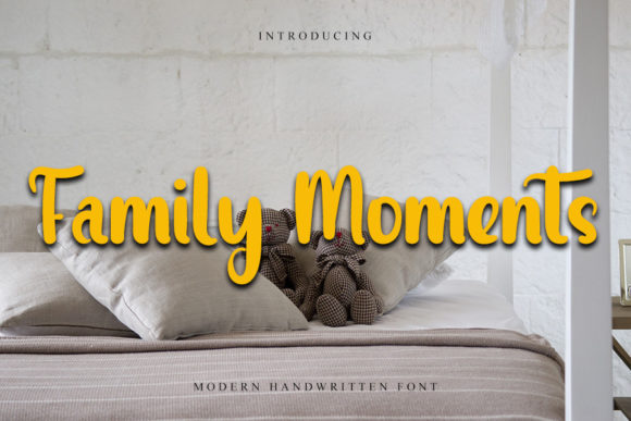 Family Moments: A Handwritten Font for Modern Web Design