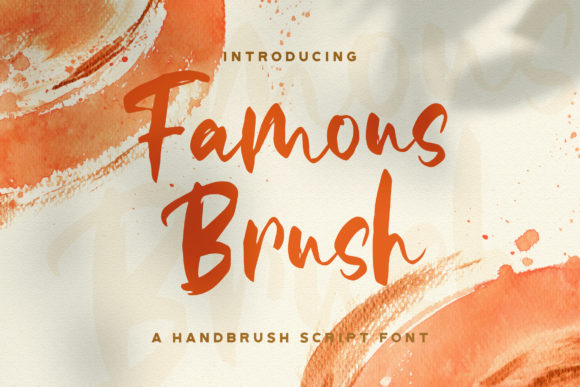 Famous Brush: A Trendy Handwritten Font for Web Design