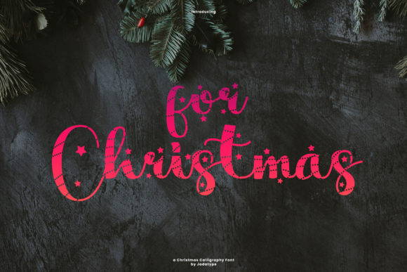 For Christmas: A Festive Script Font for Editorial and Digital Design