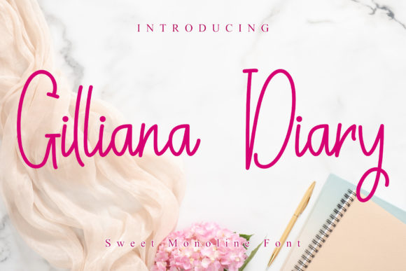 Gilliana Diary: A Quirky Handwritten Font for Branding