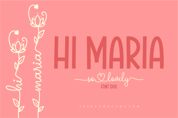 Hi Maria: A Handwritten Font for Editorial Design