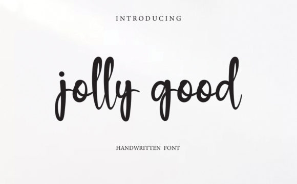 Jolly Good: A Modern Handwritten Font for Editorial Design