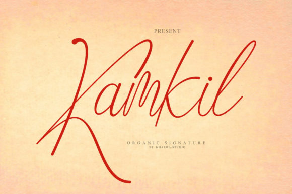 Kamkil: A Handwritten Script Font That Elevates Your Craft and Product Designs