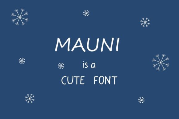 Mauni: A Handwritten Font for Modern Editorial Design