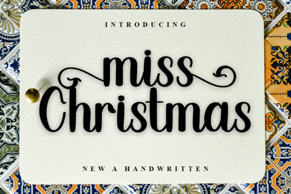 Miss Christmas: A Handwritten Font for Editorial Design