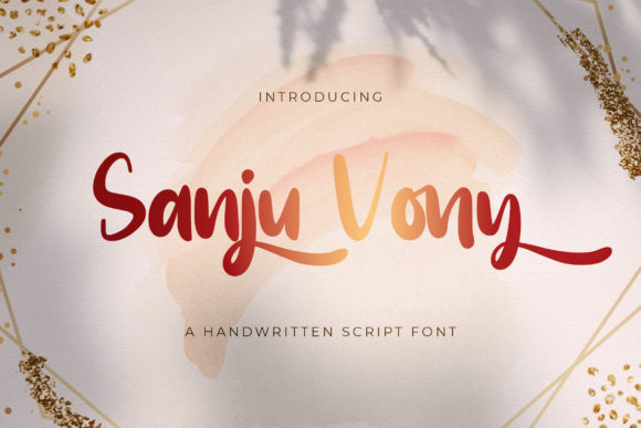 Sanju Vony: A Handwritten Font for Modern Web Design