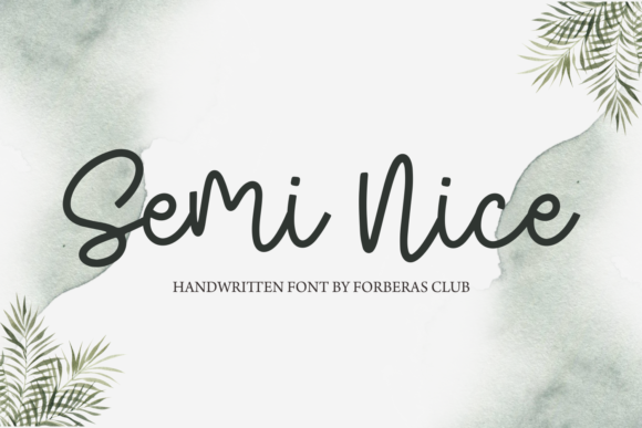 Semi Nice: The Elegant Script Font for Marketers