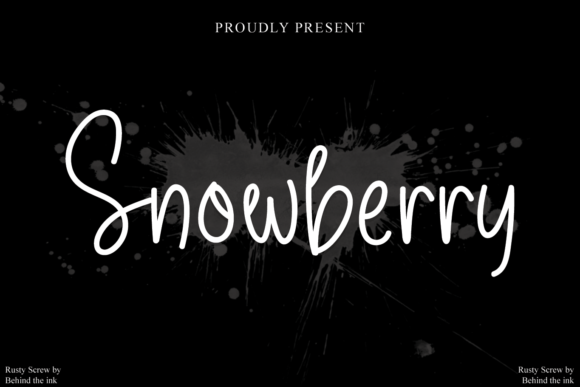 Snowberry: A Handwritten Font That Elevates Brand Identity with Class