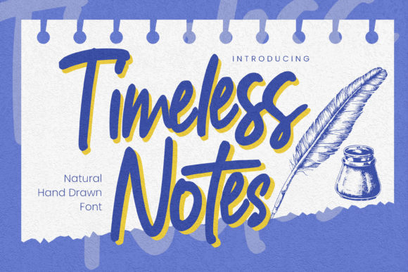 Timeless Notes: A Natural Handwritten Font for Modern Web Design